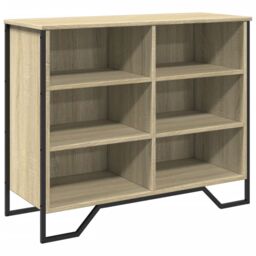 Berkfield Home Sideboard Sonoma Oak 91x35.5x74.5 cm Engineered Wood in Brown - thumbnail 2
