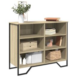 Berkfield Home Sideboard Sonoma Oak 91x35.5x74.5 cm Engineered Wood in Brown - thumbnail 1