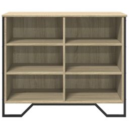 Berkfield Home Sideboard Sonoma Oak 91x35.5x74.5 cm Engineered Wood in Brown - thumbnail 4