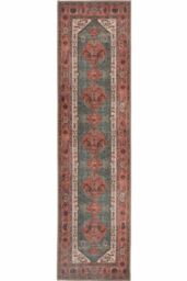 Kukoon Washable Runner Rug Terracotta Beige Long Hallway Carpet Mat 60cm x 240cm - Size: 60 cm x 240 cm - thumbnail 2