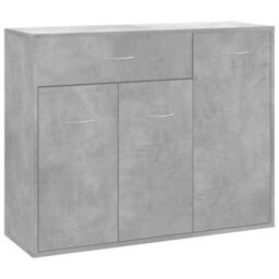 Berkfield Home Sideboard Concrete Grey 88x30x70 cm Engineered Wood - Size: 88 x 30 x 70 cm - thumbnail 2