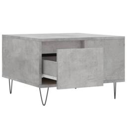 Berkfield Home Modern Coffee Table Concrete Grey 55x55x36.5 cm Engineered Wood - thumbnail 6