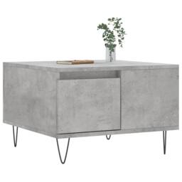 Berkfield Home Modern Coffee Table Concrete Grey 55x55x36.5 cm Engineered Wood - thumbnail 1
