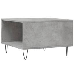 Berkfield Home Modern Coffee Table Concrete Grey 55x55x36.5 cm Engineered Wood - thumbnail 8