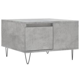 Berkfield Home Modern Coffee Table Concrete Grey 55x55x36.5 cm Engineered Wood - thumbnail 3