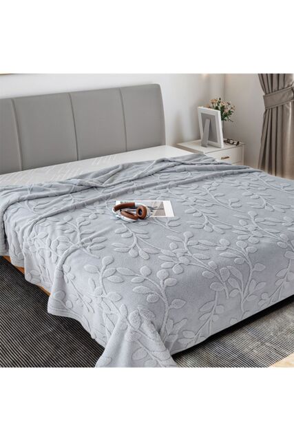 Living and Home Soft Warm Plush Fuzzy Throw Blanket in Grey - Size: Small - image 1