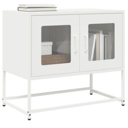 Berkfield Home TV Cabinet White 68x39x60.5 cm Cold-rolled Steel