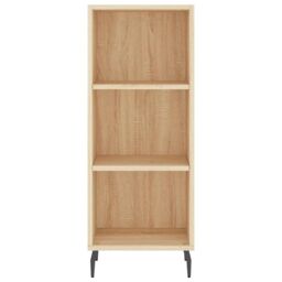 Berkfield Home Sideboard Sonoma Oak 34.5x32.5x90 cm Engineered Wood in Brown - thumbnail 4