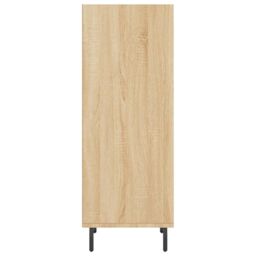 Berkfield Home Sideboard Sonoma Oak 34.5x32.5x90 cm Engineered Wood in Brown - thumbnail 5