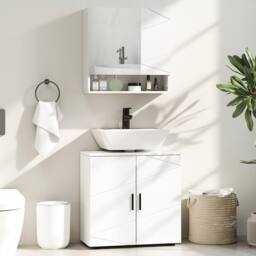 Wyld Haus Badosu Luni Under Sink Bathroom Cabinet 600 x 300 x 600 mm White - thumbnail 3