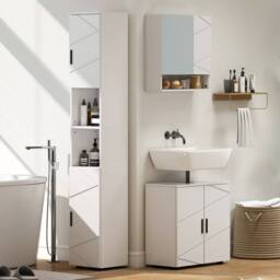 Wyld Haus Badosu Luni Under Sink Bathroom Cabinet 600 x 300 x 600 mm White - thumbnail 9