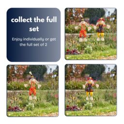 Marco Paul 90cm Scarecrow Garden Decoration - Girl - thumbnail 4