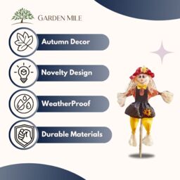 Marco Paul 90cm Scarecrow Garden Decoration - Girl - thumbnail 3