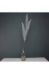 KDMD Silver Glitter 3 Leaf Palm Stem 3 Pack - thumbnail 3