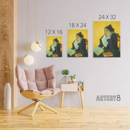 "Artery8 Madame Joseph Michel Ginoux Van Gogh Vintage Canvas Wall Art in Yellow - Size: W18"" x H24""" - thumbnail 4