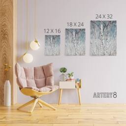 "Artery8 Birch tree forest Carol M Highsmith Canvas Wall Art Print - Size: W12"" x H16""" - thumbnail 4