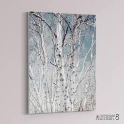 "Artery8 Birch tree forest Carol M Highsmith Canvas Wall Art Print - Size: W12"" x H16""" - thumbnail 2