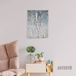 "Artery8 Birch tree forest Carol M Highsmith Canvas Wall Art Print - Size: W12"" x H16""" - thumbnail 3