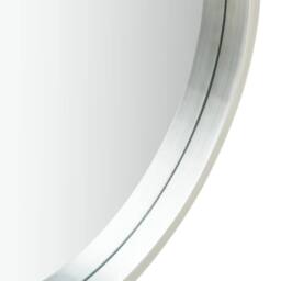 Berkfield Home Wall Mirror with Strap 60 cm Silver - thumbnail 4