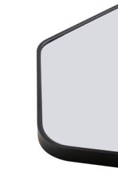 Living and Home Aluminium Alloy Framed HD Float Glass Bathroom Mirror in Black - thumbnail 5