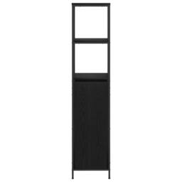 Berkfield Home Durable Bathroom Cabinet with Shelves Black Oak 36x35x165 cm - Size: 36 x 35 x 165 cm - thumbnail 6