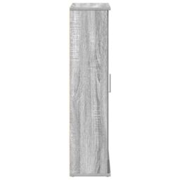 Berkfield Home Bathroom Cabinet with Roll Holder Grey Sonoma 39x22x90 cm - Size: 39 x 22 x 90 cm - thumbnail 6