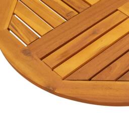 Berkfield Home Table Top √ò70x2 cm Round Solid Wood Acacia in Brown - Size: 70x2 cm - thumbnail 7