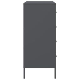 Berkfield Home Sideboard Anthracite 68x39x89 cm Steel - Size: 68 x 39 x 89 cm - thumbnail 7