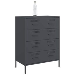 Berkfield Home Sideboard Anthracite 68x39x89 cm Steel - Size: 68 x 39 x 89 cm - thumbnail 4