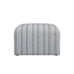 Lemon Pavilion Furniture Ryder Thick Stripe Pouffe - Woven - L70xW90xH44 cm - Grey - thumbnail 3