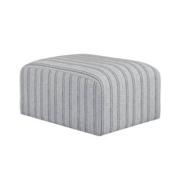 Lemon Pavilion Furniture Ryder Thick Stripe Pouffe - Woven - L70xW90xH44 cm - Grey