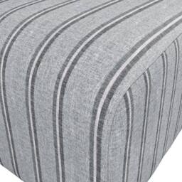 Lemon Pavilion Furniture Ryder Thick Stripe Pouffe - Woven - L70xW90xH44 cm - Grey - thumbnail 4