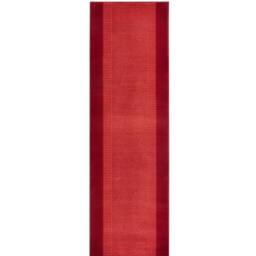 THE RUGS Designer Velours Band Rug & Runner Polypropylene Short Pile Rug in Red - Size: 160 cm x 230 cm - thumbnail 4