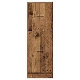Berkfield Home Elegant Apothecary Cabinet Old Wood 40x41x118 cm Engineered Wood in Brown - Size: 40 x 41 x 118 cm - thumbnail 5