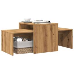 Berkfield Home Coffee Table Artisan Oak 100x48x40 cm Engineered Wood in Brown - Size: 100 x 48 x 40 cm - thumbnail 2