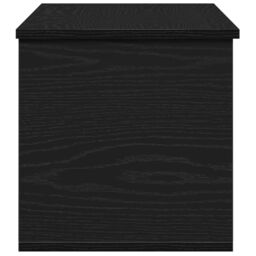 Berkfield Home Black Oak Storage Box - 90x35x35 cm - Engineered Wood - Size: 90 x 35 x 35 cm - thumbnail 8