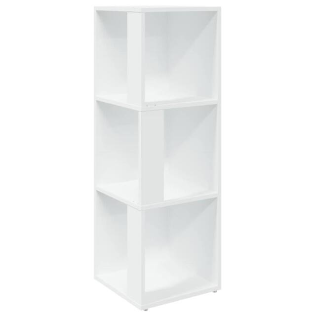 Berkfield Home Corner Cabinet White 33x33x100 cm Engineered Wood - Size: 33 x 33 x 100 cm - image 1