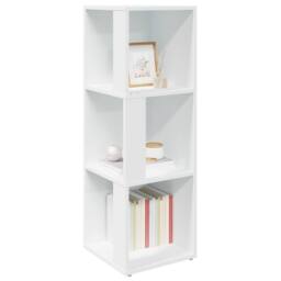Berkfield Home Corner Cabinet White 33x33x100 cm Engineered Wood - Size: 33 x 33 x 100 cm - thumbnail 4