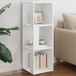 Berkfield Home Corner Cabinet White 33x33x100 cm Engineered Wood - Size: 33 x 33 x 100 cm - thumbnail 2