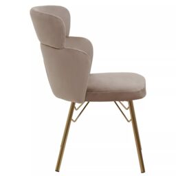 Orsina Veneto Velvet Chair in Brown - thumbnail 3