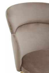 Orsina Veneto Velvet Chair in Brown - thumbnail 5