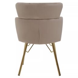 Orsina Veneto Velvet Chair in Brown - thumbnail 4