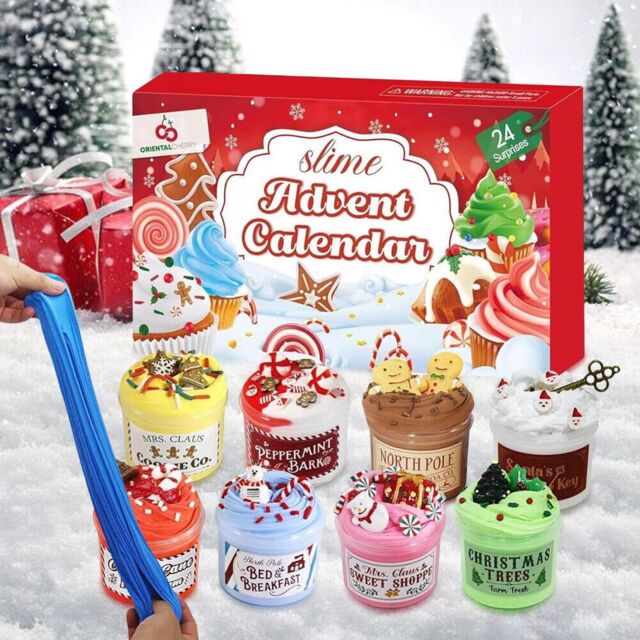 Obasyhig Xmas Countdown Calendar DIY Slime Advent Calendar in Red - image 1