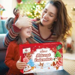 Obasyhig Xmas Countdown Calendar DIY Slime Advent Calendar in Red - thumbnail 6