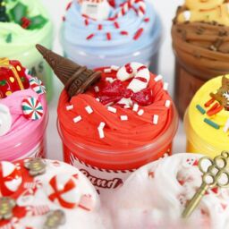 Obasyhig Xmas Countdown Calendar DIY Slime Advent Calendar in Red - thumbnail 7