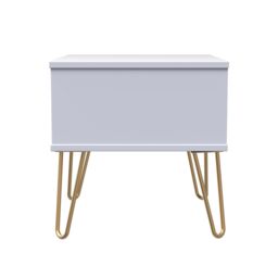 Ready Assembled 2 U Bexley 1 Drawer Bedside (Ready Assembled) in Duck Egg Blue - thumbnail 2