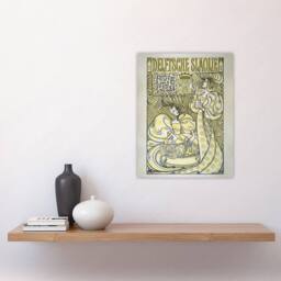 "Artery8 Delft Salad Oil Advert Vintage Wall Art Print Jan Toorop in Yellow - Size: W12"" x H16""" - thumbnail 4