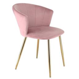 Genesis Ella Velvet Accent Chair Curved Back Upholstered Modern Chair in Pink - Size: 1 Seater - thumbnail 7