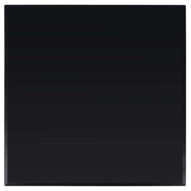 Berkfield Home Table Top Tempered Glass Square 800x800 mm in Black - image 1