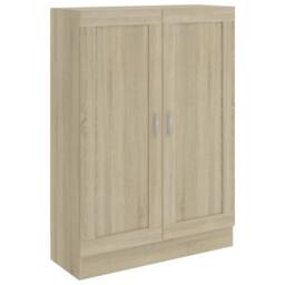 Berkfield Home Book Cabinet Sonoma Oak 82.5x30.5x115 cm Engineered Wood in Light Tan - thumbnail 1
